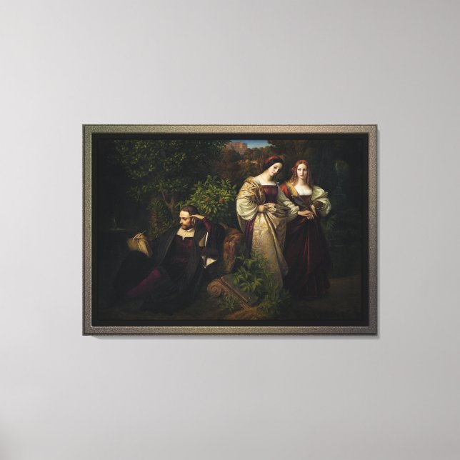Toile Torquato Tasso et les deux Leonores (Recto)
