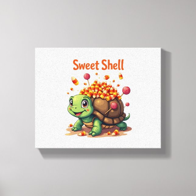 Toile Tortue à Coquille de Bonbon (Recto)