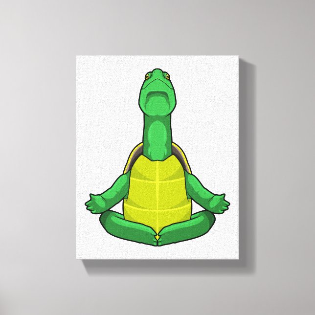 Toile Tortue à la méditation de Yoga (Recto)