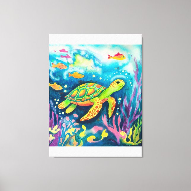 Toile Tortue à peinture (Recto)