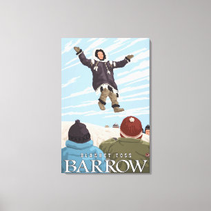 Toile Toss de couverture de l'Alaska - Barrow (Alaska)
