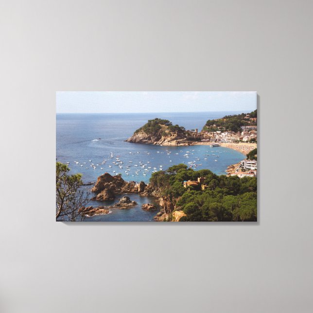 Toile TOSSA DE MAR. Ville située dans la Costa Brava. (Recto)