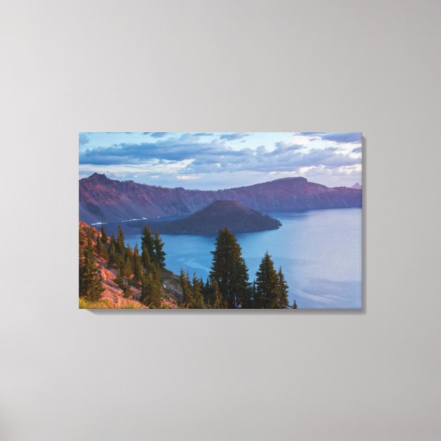 Toile Tôt le matin, Crater Lake (Recto)