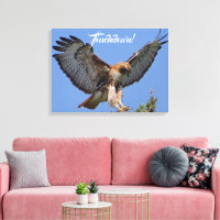 Touchdown Red Tail HawK