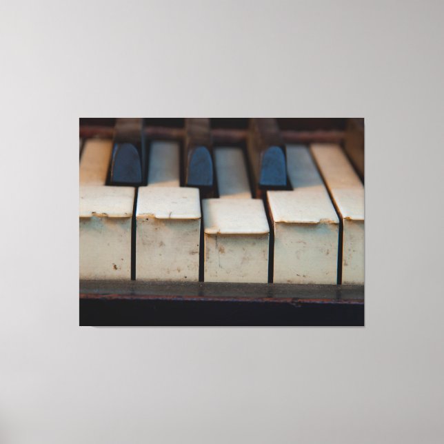 Toile Touches de piano à chips ivoires Old Schultz (Recto)