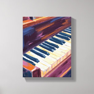 Toile Touches de piano Peintre peinture