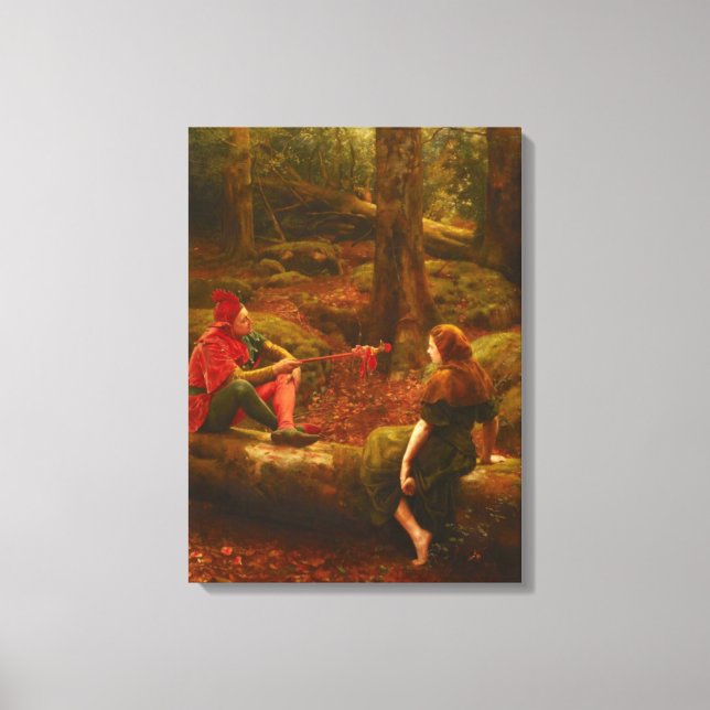 Toile Touchstone et Audrey (dans la forêt d'Arden) (Recto)