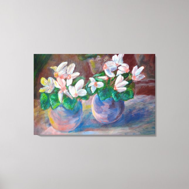 Toile Toujours la vie avec Cyclamen (Recto)