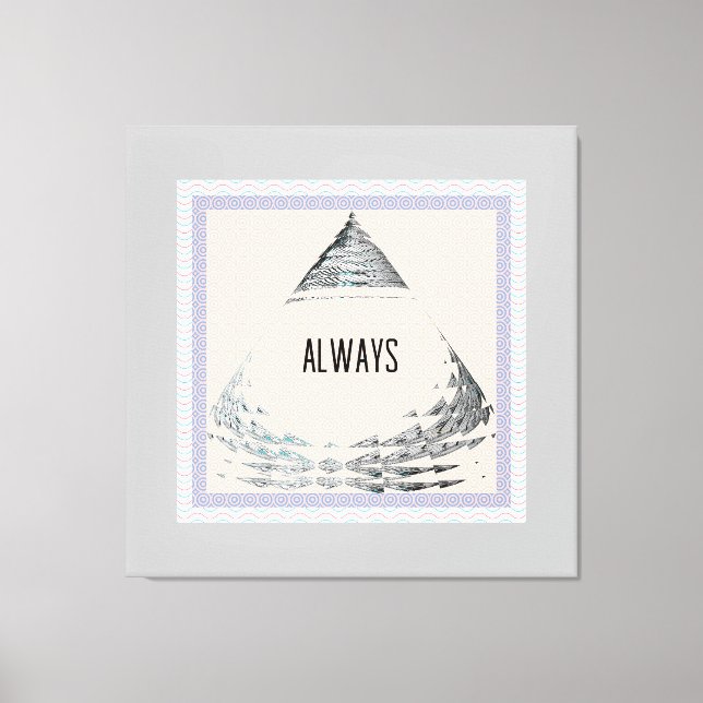 Toile Toujours pyramide (Recto)