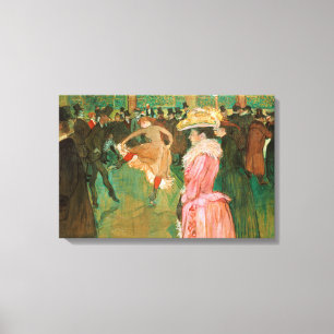 Toile Toulouse-Lautrec - Au Rouge, la danse