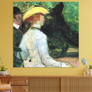 Toile Toulouse-Lautrec - Dans la Boise de Boulogne,