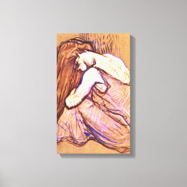 Toile Toulouse-Lautrec - Femme Comportant Les Cheveux (Recto)