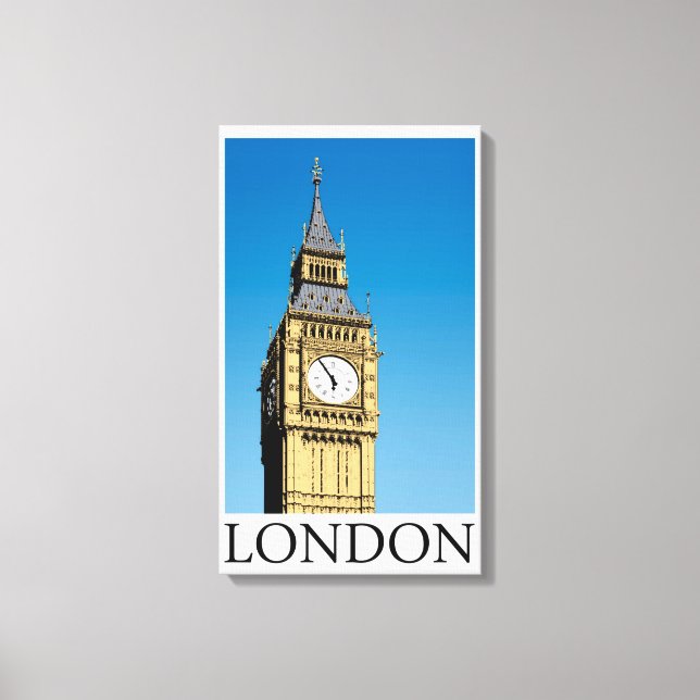 Toile Tour Big Ben Horloge (Recto)