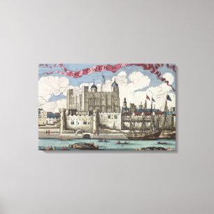 Toile Tour de Londres Vue de la Tamise