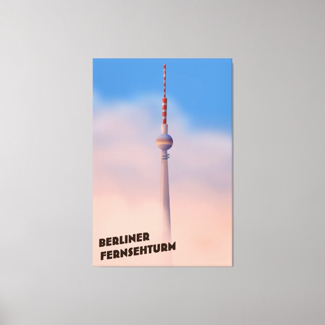Toile Tour de télévision de Berlin, Fernsehturm de Berli (Recto)