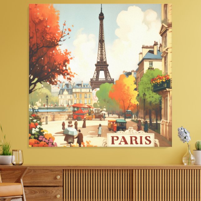 Toile Tour Eiffel Automne Évasion Parisienne (Insitu(Salon))