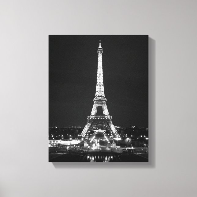 Toile Tour Eiffel en soirée (Recto)