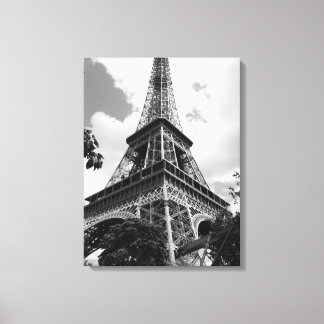 Toile Tour Eiffel noir et blanc à Paris