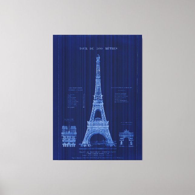 Toile Tour Eiffel Paris (Recto)