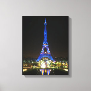Toile Tour Eiffel pittoresque de nuit