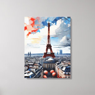 Toile Tour Eiffel Tapisserie 1