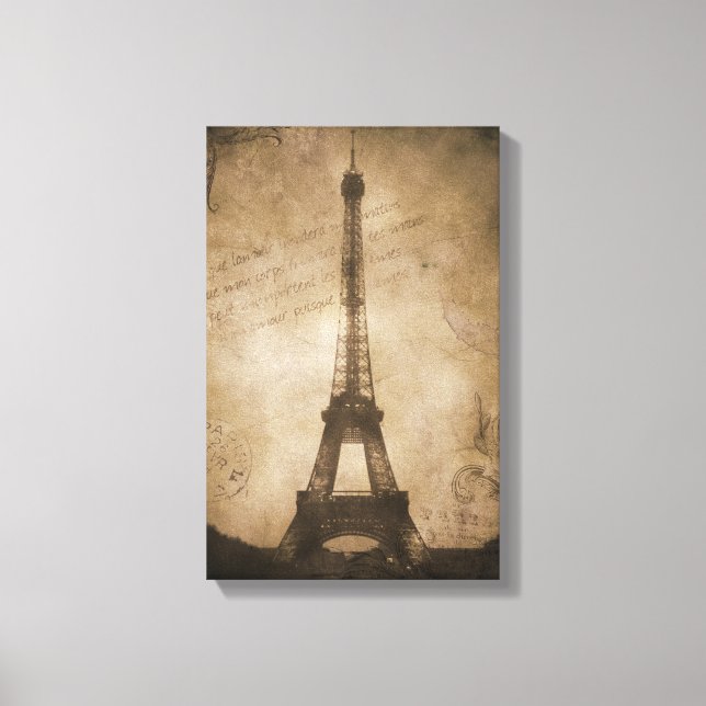 Toile tour eiffel vintage (Recto)