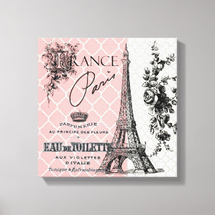 Toile Tour Eiffel Vintage Paris moderne