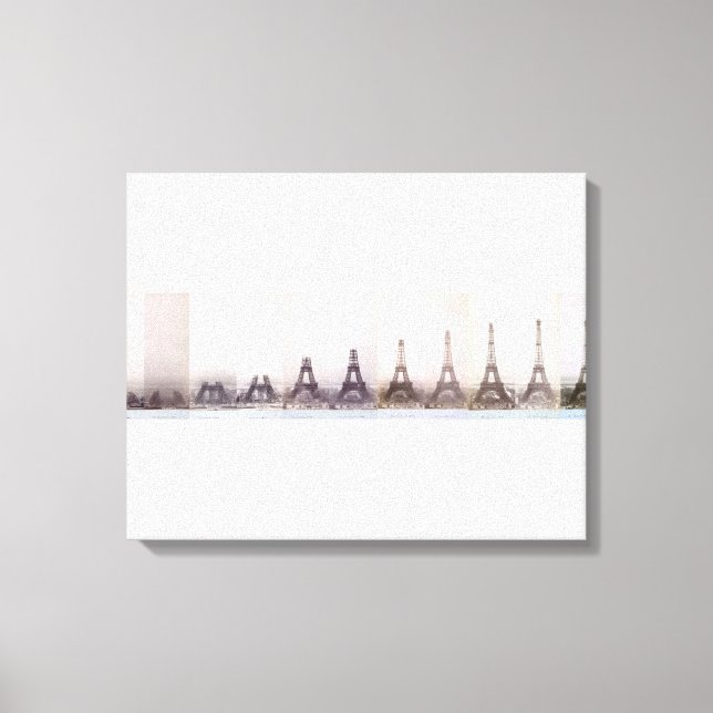 Toile Tour Eiffel vintage photo Paris (Recto)