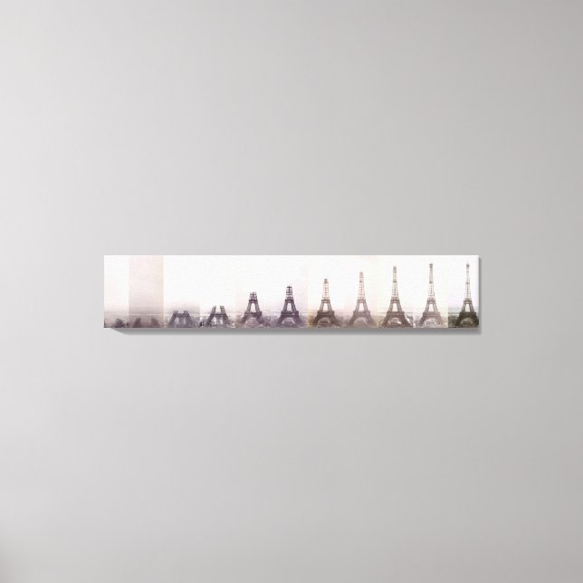 Toile Tour Eiffel vintage photo Paris (Recto)