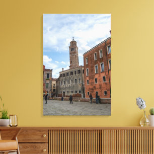 Toile Tour penchée de Santo Stefano Venise Italie
