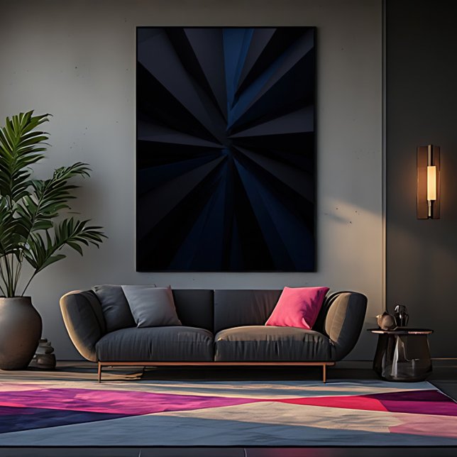 Toile Tourbillon Bleu Profond (Créateur téléchargé)