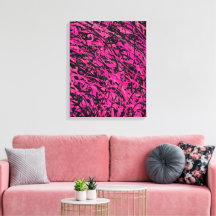 Tourbillons roses et noirs sauvages