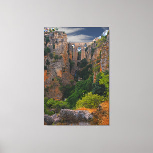 TOILE TOURELANT DEPUIS LE HAUT- RONDA, ESPAGNE