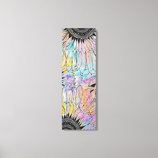 Toile Tournesol d'été 12 po x 36 po (Recto)