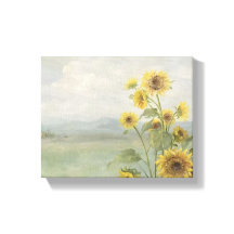 Tournesol moderne Image aquarelle et personnalisée