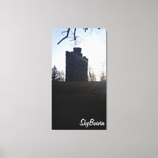 Toile Tours de Bancroft au coucher du soleil (Recto)