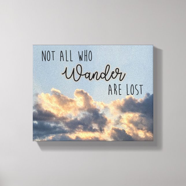 Toile "Tous ceux qui se baladent ne sont pas perdus" (Recto)