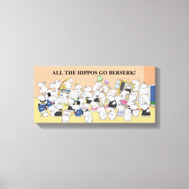 Toile TOUS LES HIPPOS ALLENT BERSERK ! Sandra Boynton (Recto)