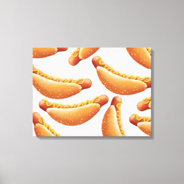 Toile Tous les Hot Dog américains. (Recto)