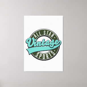 Toile tous les sports vintage