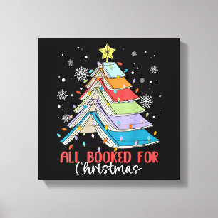 Toile Tous Réservés Pour Noël Livre Arbre de Noël Lumièr