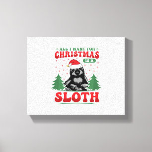 Toile Tout ce que je veux pour Noël est une sorcière