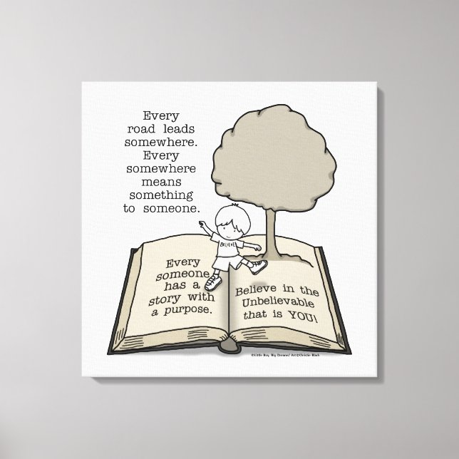 Toile Tout le monde a une histoire (Recto)