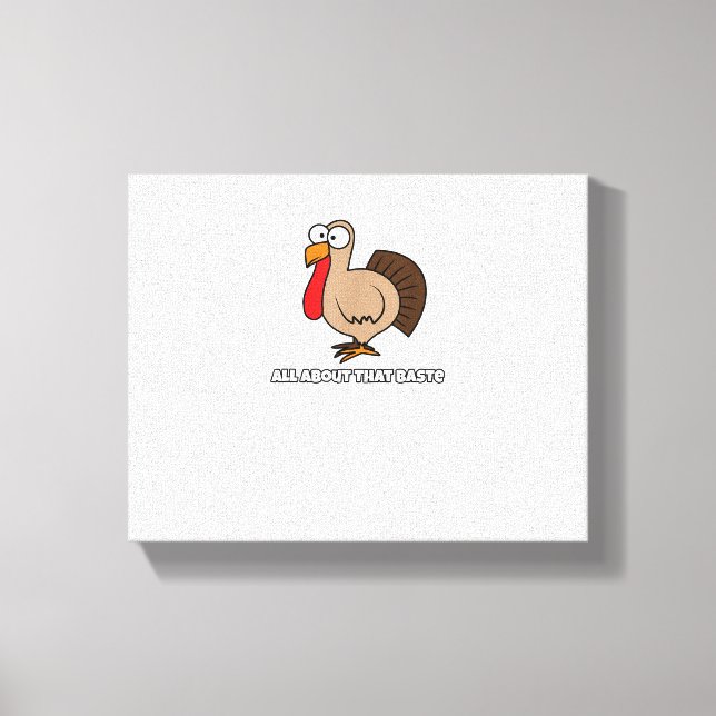 Toile Tout sur ce Baste drôle pour Thanksgiving (Recto)