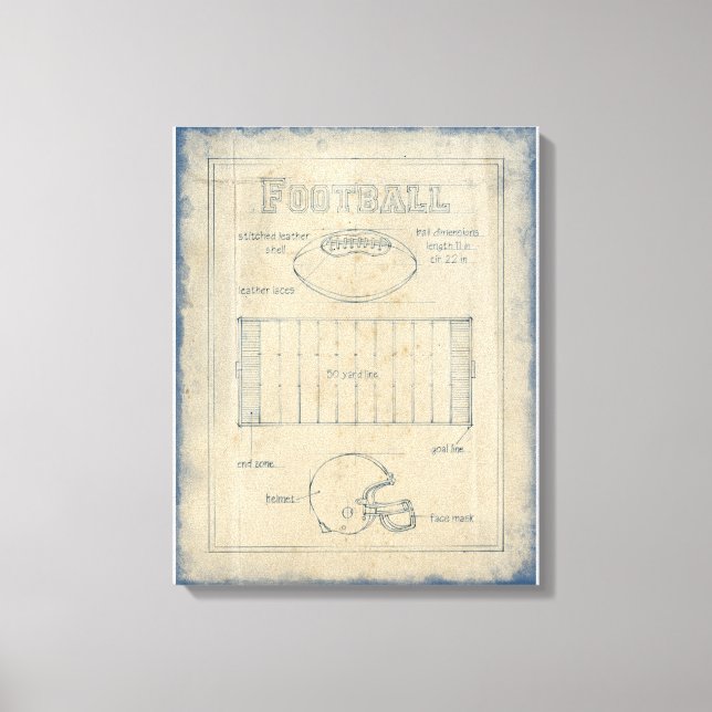 Toile Tout sur le jeu - Football (Recto)