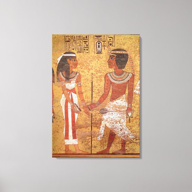 Toile Toutankhamon et son épouse Ankhesenamun (Recto)