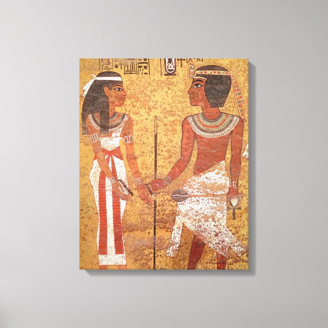 Toile Toutankhamon et son épouse Ankhesenamun (Recto)