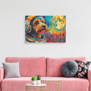TOILE TOUTOU DANS L'ESPACE