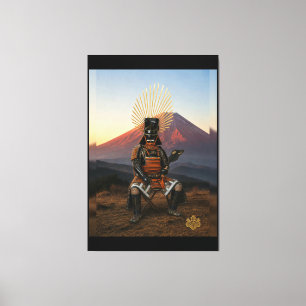 Toile Toyotomi Hideyoshi Mont Fuji Armure de Samouraï 40