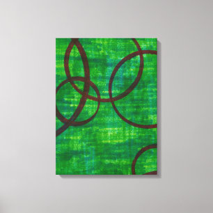 Toile Trace cramoisie II